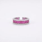 Rineva Ruby Radiance Open Band Ring