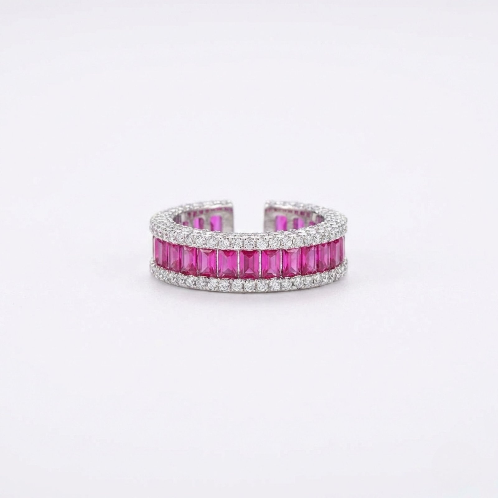 6F Rineva Ruby Radiance Open Band Ring - Image 1