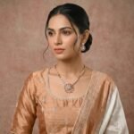 Rineva Rosé Bloom Crystal Pendant Necklace Set - Image 2