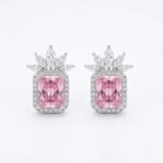 Rineva Blush Crown Radiance Crystal Earrings