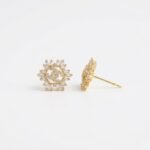 Rineva Soleil Empress Crystal Stud Earrings - Image 3