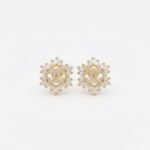 Rineva Soleil Empress Crystal Stud Earrings