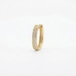 Rineva Aurelia Crystal Gold Hoops - Image 3