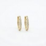 Rineva Aurelia Crystal Gold Hoops