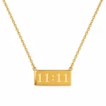 Rineva 11:11 Manifest Bar Necklace