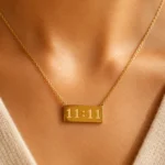 Rineva 11:11 Manifest Bar Necklace - Image 3