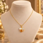 Rineva Amber Pearl Bloom Pendant Set - Image 4