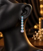 Rineva Amora Lavender Cascade Drop Earrings - Image 4