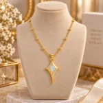 Rineva Astra Spark Drop Pendant Necklace - Image 4