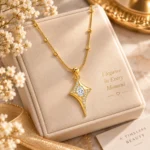 Rineva Astra Spark Drop Pendant Necklace - Image 3