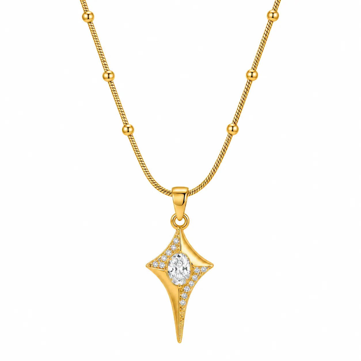 Rineva Astra Spark Drop Pendant Necklace Rineva Astra Spark Drop Pendant Necklace - Image 1