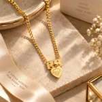 Rineva Aurelia Lock Charm Chain Necklace - Image 3