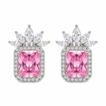 Rineva Blush Crown Radiance Crystal Earrings