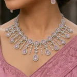 Rineva Blush Royale Chandelier Necklace Set - Image 4