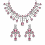 Rineva Blush Royale Chandelier Necklace Set