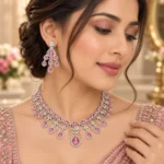 Rineva Blush Royale Chandelier Necklace Set - Image 2