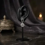 Rineva Celeste Tree Aura Silver Drop Earrings - Image 4