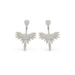 Rineva Celestia Wing Radiance Drop Earrings