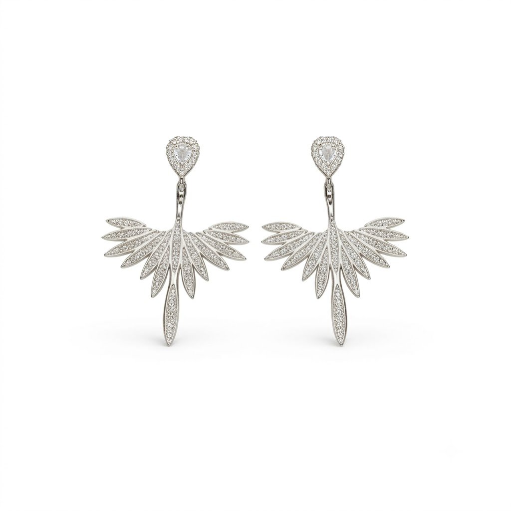 Rineva Celestia Wing Radiance Drop Earrings Rineva Celestia Wing Radiance Drop Earrings - Image 1