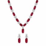 Rineva Crimson Royale Necklace Set