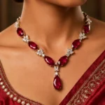 Rineva Crimson Royale Necklace Set - Image 4