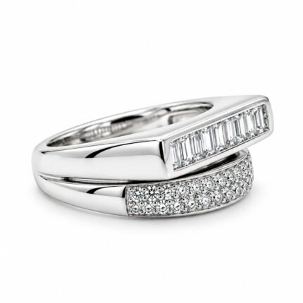 Rineva Dual Luxe Crystal Wrap Ring
