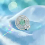 Rineva Emerald Aura Crystal Statement Ring - Image 3