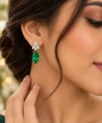 Rineva Emerald Grace Tassel Necklace Set - Image 4