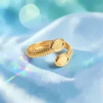 Rineva Golden Orbit Open Ring - Image 5