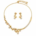 Rineva Imperial Geometric Radiance Necklace Set