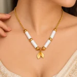 Rineva Ivory Bloom Charm Necklace - Image 3