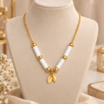 Rineva Ivory Bloom Charm Necklace - Image 4