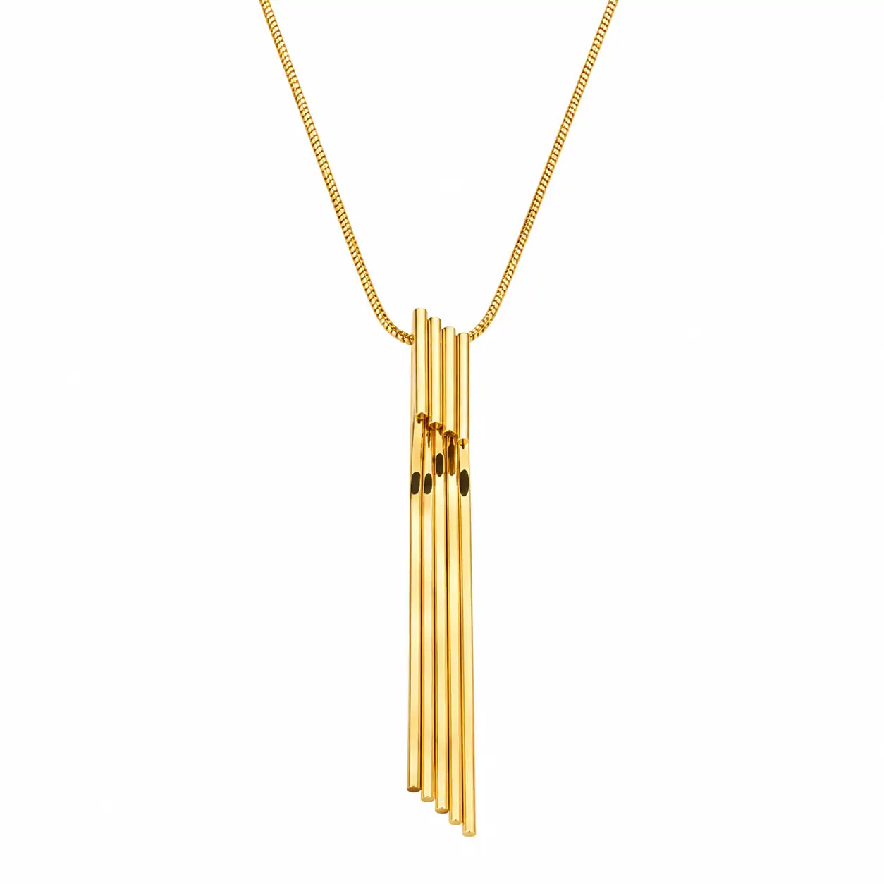 Rineva Luxe Linear Tassel Pendant Necklace Rineva Luxe Linear Tassel Pendant Necklace - Image 1