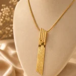 Rineva Luxe Linear Tassel Pendant Necklace - Image 3