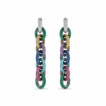 Rineva Prism Luxe Chain Drop Earrings