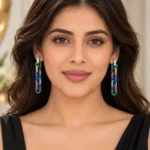 Rineva Prism Luxe Chain Drop Earrings - Image 2