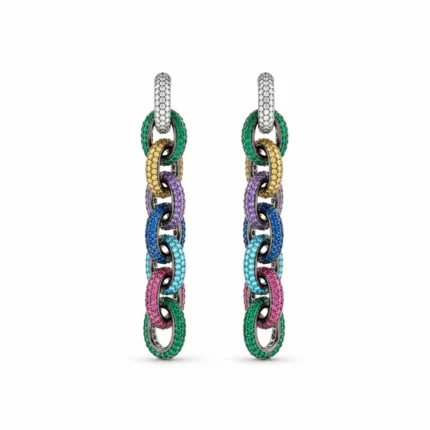 Rineva Prism Luxe Chain Drop Earrings