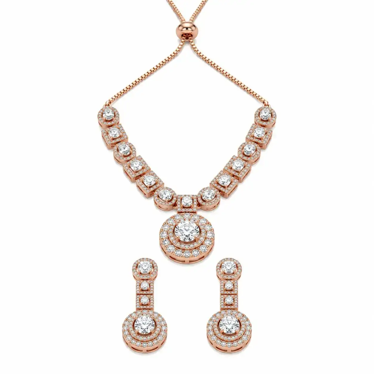Rineva Radiant Royale Pendant Necklace Set Rineva Radiant Royale Pendant Necklace Set - Image 1