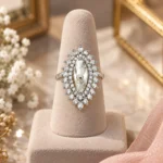 Rineva Regal Halo Marquise Ring - Image 3