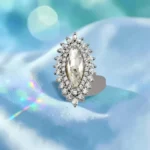 Rineva Regal Halo Marquise Ring - Image 4