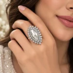 Rineva Regal Halo Marquise Ring - Image 2