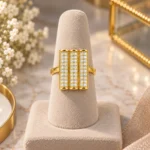Rineva Regal Triple Bar Statement Ring - Image 3