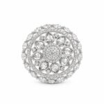 Rineva Royal Bloom Crystal Cocktail Ring