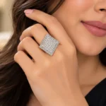 Rineva Royal Grid Statement Ring - Image 2