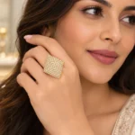 Rineva Royal Lattice Diamond Statement Ring - Image 2
