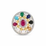 Rineva Royal Navratna Statement Ring