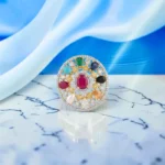 Rineva Royal Navratna Statement Ring - Image 3