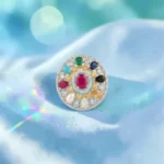 Rineva Royal Navratna Statement Ring - Image 4