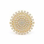 Rineva Royal Sunburst Statement Ring