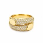 Rineva Royale Curve Pavé Ring